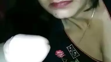 Lonely Bhabhi gives a desi blowjob to her Devar