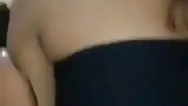 Shy girl in hotel with lover