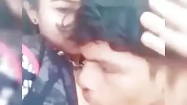 Kissing and sucking desi milky boobs