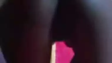 Village chick hikes up dress to reveal her XXX ass and pussy online