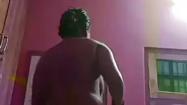 Sister after bath nude wet body showing before dressing