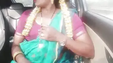 Indian car sex.housewife with husbend's father long drive for fucking. Telugu dirty talks.