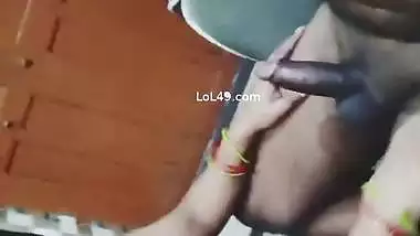 Sex on sofa after blowjob to husband by hot wife