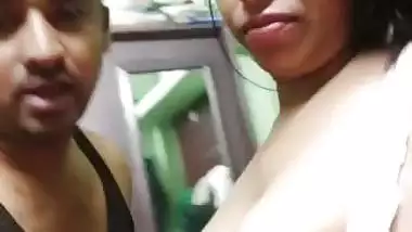 Big boobs new wife romance and boob feeding viral MMS