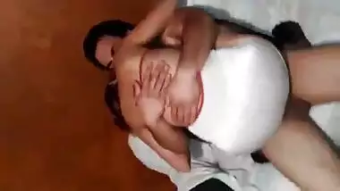 Horny couple hot fucking on bed