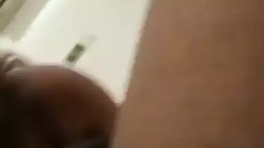 Sucking a dick before getting fucked in the Telugu sex video