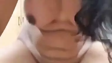 Cute MILF nude fucking husband friend dick mms