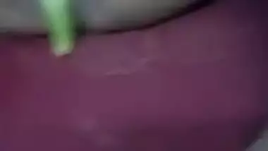 Kinky Desi guy before sex with wife shoves toy into her XXX vagina