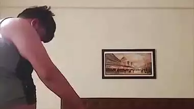 Slim Mumbai girl in doggy fucking with boyfriend