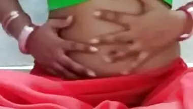 POV hot bhabhi in red saree