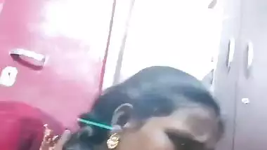 Mature tattooed Tamil wife giving handjob to husband