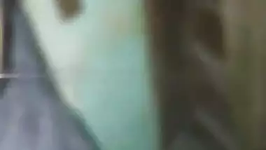 Village lady shows her naked boobs and butt for cash