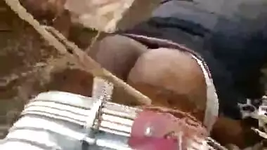 Village lover caught fucking outdoor