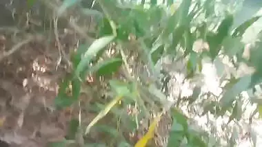 College girl outdoor sex with boyfriend in jungle