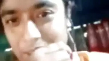 Village girl video call boobs showing recorded by lover