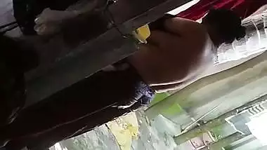 Son captures mom bathing in open backyard viral MMS