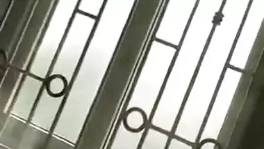 After coitus chubby Indian girl wants to cover XXX tits with black bra